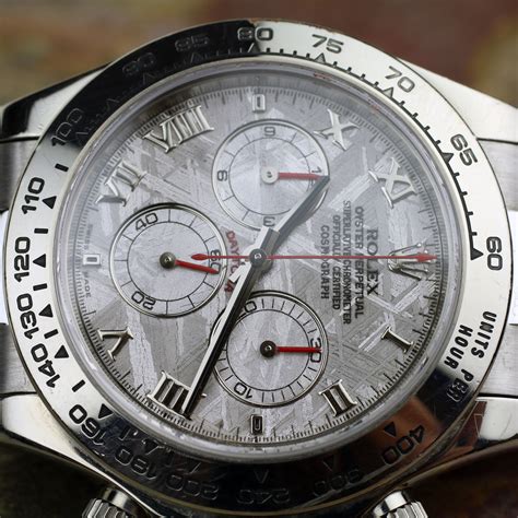 rolex white gold meteorite daytona